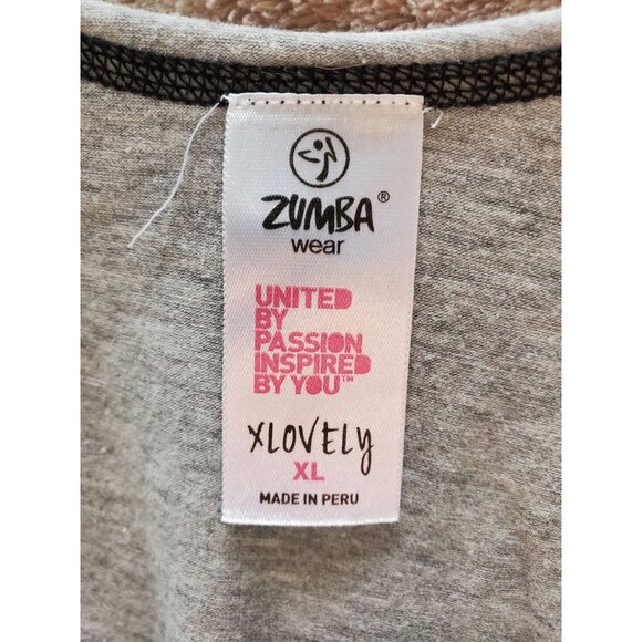 Zumba Wear XL X-Lovely Reversible Tank Top For Women Blue & Gray - Picture 5 of 6